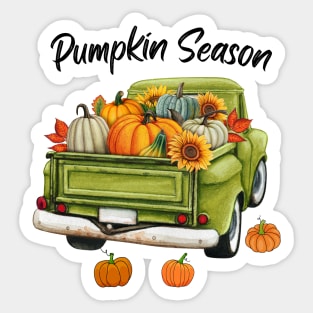 Fall Pumpkin Spice Season Halloween and Thanksgiving Sticker